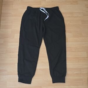 Manfinity Black Joggers Sweatpants Stripe Track Pants Athleisure Size XL